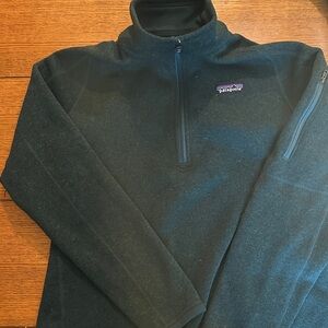 Patagonia Women's Better Sweater® 1/4-Zip Fleece Dark Green Pullover